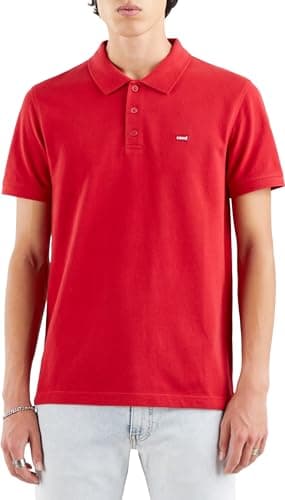 Image of Levi's Men's Housemark Polo T-Shirt, Crimson, XL