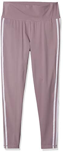 Image of adidas Women's Believe This 2.0 3-Stripes 7/8 Tights, Legacy Purple/Purple Tint, XS