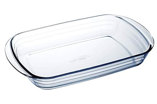 Image of Arcuisine 33 x 20 cm Rectangular Borosilicate Glass Roaster