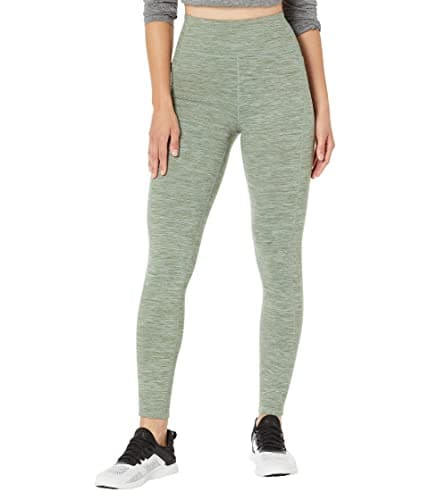 Image of Skechers Gostretch Diamond Brushed High-Waisted Leggings Laurel Wreath SM