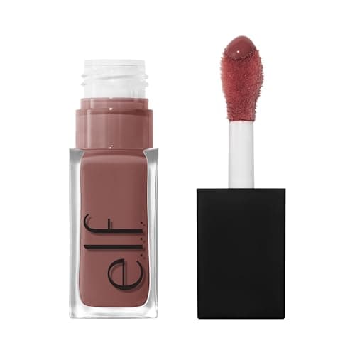 Image of e.l.f. Glow Reviver Plumping Lip Oil, Tinted Lip Plumper for a High-Shine, Plump Finish, Infused with Jojoba Oil, Vegan & Cruelty-Free, Major Mauve