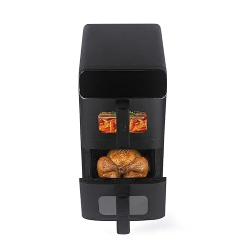 Image of Salter VertiCook Ultra View 9L Dual Drawer Air Fryer - 2400W Vertical Space-Saving Design, Viewing Windows, Multi-Layer Cooking, Digital Touch Display, PFAS-Free Non-Stick Baskets, 9 Presets