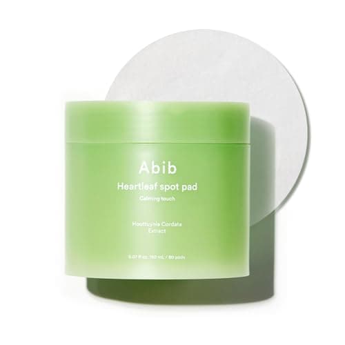 Image of Abib Heartleaf Spot Pad Calming Touch 80 Pads 5.07 fl.oz. | Korean Acne Soothing Toner Pads for Face, Cleansing, Disposable, Exfoliant, Skin Care