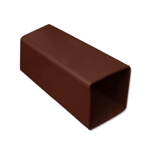 Image of Flo Plast Square Downpipe 2.5m Brown 65mm x 65mm Squareline System RPS2.5.BR