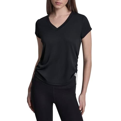 Image of DKNY Womens SS Tech R T-Shirt Black 8