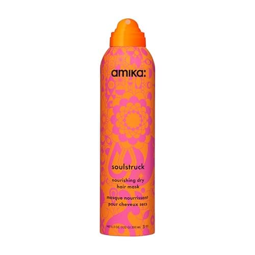 Image of amika soulstruck nourishing dry hair mask spray - no-rinse, leave-in hydrating hair mask spray - instantly softens, moisturizes + strengthens - vegan silk protein + sea buckthorn (200 ml)
