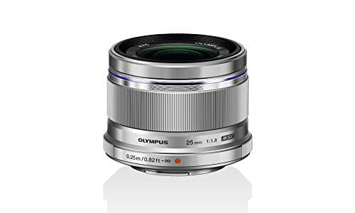 Image of Olympus M.Zuiko Digital 25 mm F1.8 Lens, Fast Fixed Focal Length, Suitable for All MFT Cameras (Olympus OM-D & PEN Models, Panasonic G-Series), Silver