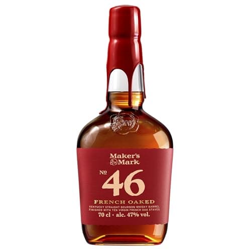 Image of Maker's Mark 46 Kentucky Straight Bourbon Whisky - French Oak Barrel Finish - Rich Notes of Vanilla, Caramel and Baking Spice - 70cl