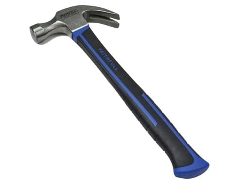 Image of Faithfull FAICH20FG Fibreglass Handled Claw Hammer 567g (20oz)