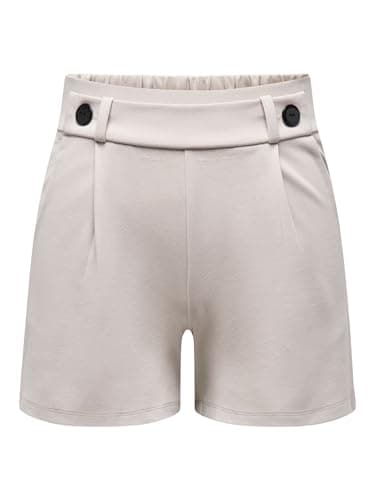 Image of JDY Women's Jdygeggo JRS Noos Shorts, Chateau Gray/Detail:Black Button, M
