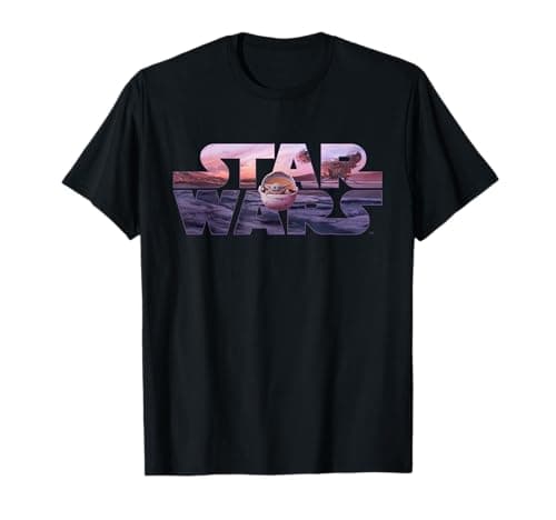 Image of Star Wars The Mandalorian Razor Crest Floating Pod Logo T-Shirt