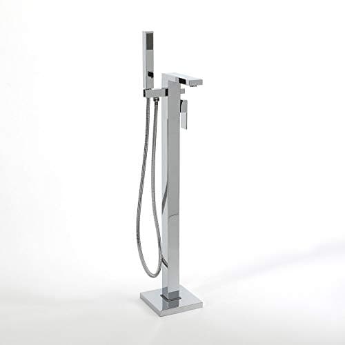 Image of Milano Arvo Freestanding Bath Shower Mixer Tap Hand Shower Handset - Chrome