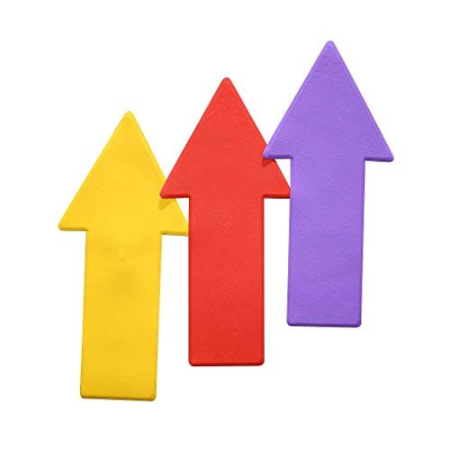 Image of Pre-Sport Unisex-Youth Arrow Floor Marker (Pack of 6), Yellow, One Size