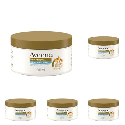 Image of Aveeno Skin Renewal Smoothing Cream, 24-Hour Hydration, Smooths Rough, Dry and Bumpy Skin, with Prebiotic Oat, Naturally Derived PHA & Niacinamide, Fragrance-Free, Suitable for Dry Sensitive, 300ml