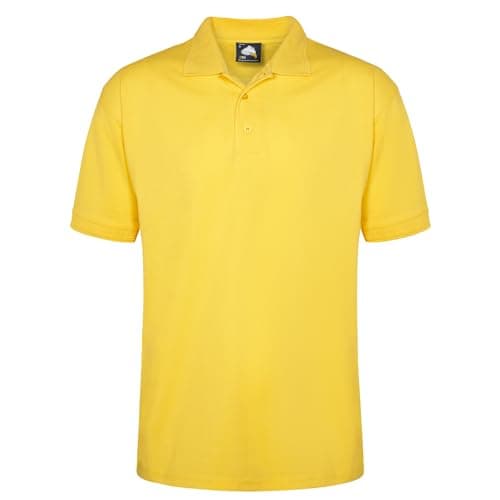 Image of ORN Polo Shirt for Men Adult, Heavyweight Polo T-Shirt for Work & Casual Wear, Hard-Wearing Premium Quality Mens Workwear Poloshirt, 1150-Yellow, XL