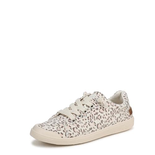 Image of Blowfish Women's Vienna Lace-Up Trainers, Leopard Print Beige, Medium Fit, UK 4