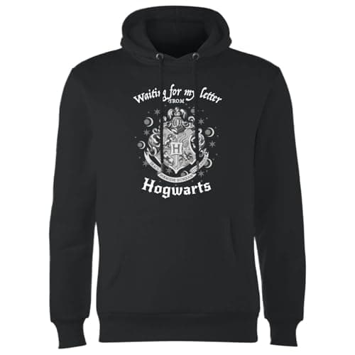 Image of Official Harry Potter Waiting For My Letter From Hogwarts Hoodie - Black - XL