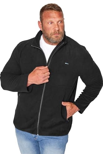 Image of BadRhino Big & Tall Essential Zip Through Fleece - Men's - Plus Size Curve