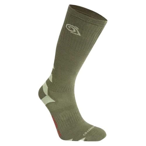 Image of Craghoppers Nosilife Adventure Insect Repellent Boot Socks, Wild Olive/Bud Green, 6 UK-8 UK
