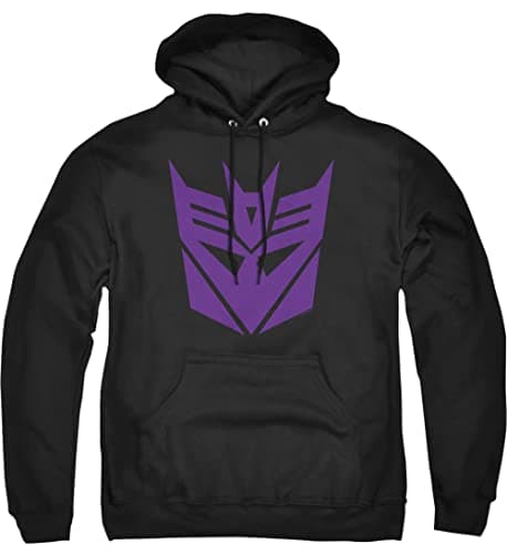 Image of Cotton Soul Transformers Decepticon Unisex Hoodie, Black, Medium