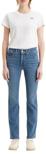 Image of Levi's Women's 314 Shaping Straight Jeans, Lapis Bare, 30W / 30L