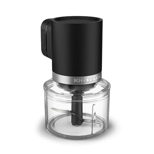 Image of KitchenAid Go Cordless Top Down Chopper - battery sold separately, KTCR350, Black Matte
