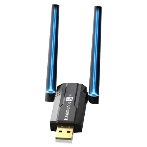 Image of Hakimonoe USB Bluetooth 5.4 Adapter for PC Laptop, Long Range 492FT Wireless Dongle Adaptor for Windows 11 10 8.1 7 Desktop, Plug and Play Bluetooth Mouse Keyboard Headphones Speaker Game Controller