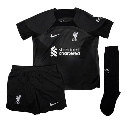 Image of Nike LFC Home Goalkeeping Kit 22-23 Season Black Babies 3-6 Months
