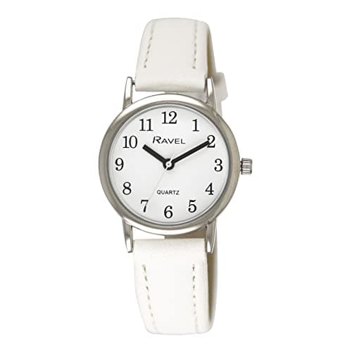 Image of Ravel - Women's Pastel Coloured Everyday Watch (36mm case) - Analogue Quartz - R0137.04.1 - White/Silver Tone