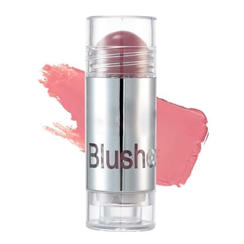 Image of GL-Turelifes Blush Stick Blush Cream Moisturizing, Highlighter&Trimming Rouge Pen, Glow and Mood Boosting Blushes Stick Cheek Makeup Adds Shimmer, Easy To Use (#04)