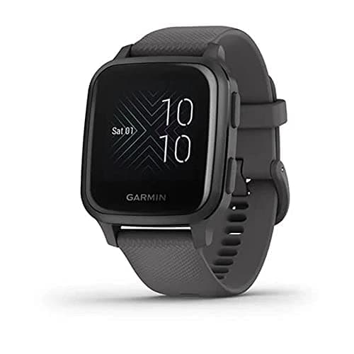 Image of Garmin Venu Sq (40 mm), GPS Smartwatch with All-day Health Monitoring and Fitness Features, Built-in Sports Apps and More, Square Design Smartwatch with up to 6 days battery life, Shadow Grey