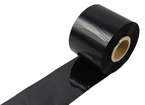 Image of Label Metrics - 40mm x 450 metre, Black, wax/resin grade Thermal transfer Ribbons - Box of 12