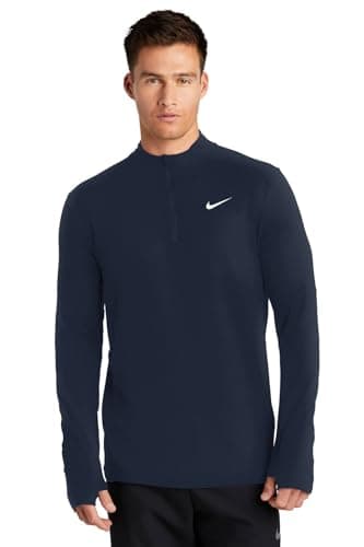 Image of Zip-Up Top Element 1/2 Dri-FIT by Nike, Navy, S