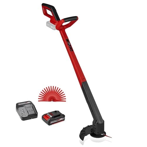 Image of Einhell Cordless Strimmer with Battery and Charger 18V Power X-Change, 24cm Cutting Width, Adjustable Motor Head, Additional Handle, incl. 20 Plastic Blades GC-CT 18/2411 Li P Kit