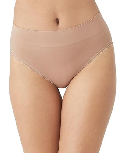 Image of Wacoal Women's Feeling Flexible Seamless Full Coverage Hi-Cut Brief Panty, 871332, Roebuck, Large