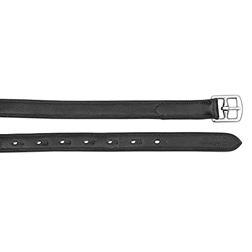 Image of Shires Blenheim Non Stretch Stirrup Leathers 54"x1": Black
