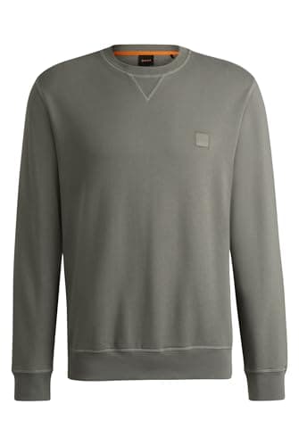 Image of BOSS Mens Crew Sweatshirt Open Grey 3XL