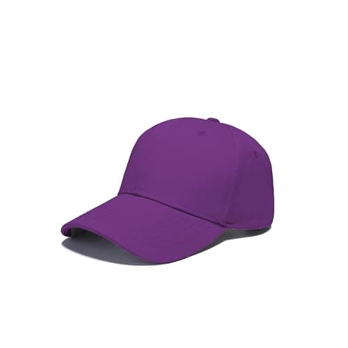Image of IQONEQ Baseball Caps for Men and Women, Adjustable Fit, 23 Colors (UK, Alpha, One Size, Purple)