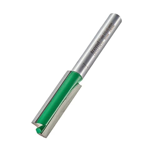 Image of Trend CraftPro Straight Two Flute Router Cutter Bit, 1/4 Inch Shank, 9.5mm Cut Diameter & 31.8mm Cut Length, Tungsten Carbide Tipped, C015X1/4TC