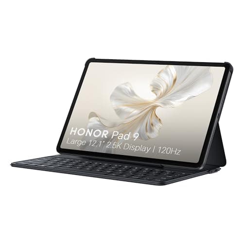 Image of HONOR Pad 9, 12.1-inch Wi-Fi Tablet with Keyboard, 8GB+256GB, 120Hz 2.5K Eye Protection Display, 8 Speakers, Android 13, Space Grey