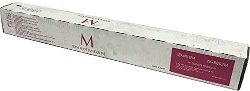 Image of Kyocera 1T02RRBUS0 Model TK-8802M Magenta Toner Cartridge For use with Kyocera ECOSYS P8060cdn A3 Color Laser Printer, Up to 20000 Pages Yield at 5% Average Coverage
