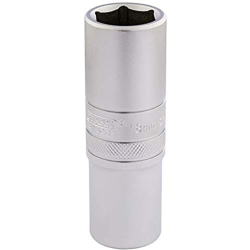Image of Draper 16650 1/2" Square Drive Hi-Torq 6 Point Deep Socket,Blue, 18mm Size