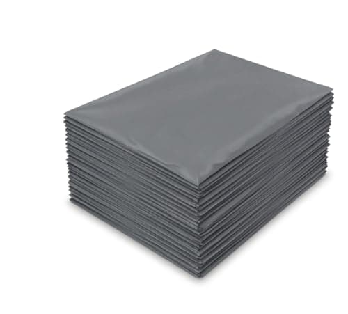 Image of MSDS-SOLUTIONZ 1000 x Grey Mailing Bags Strong Self Seal Postage Bags - 12 x 16 (305 x 405 mm) – 100% Waterproof Recyclable Made of Polythene Durable Medium Parcel Shipping Bags
