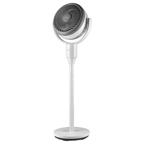 Image of Daewoo Pedestal Circulation Fan with Remote Control, Adjustable Height Oscillating Floor Fan with Timer & Essential Oil Diffuser, 3 Speed Quiet Standing Cooling Fan for Home, Bedroom, Office