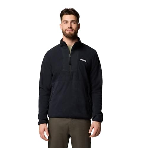 Image of Men's Sequoia Grove Half Zip Fleece, Black, 6X