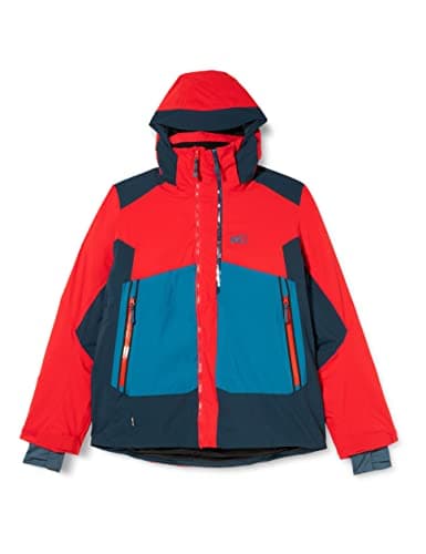 Image of MILLET 7/24 Stretch JKT Men's Ski Protective Jacket, mens, MIV8084, Fire/Orion Blue, S
