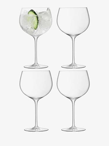 Image of LSA International Balloon Gin Balloon Glass 680 ml Clear | Set of 4 | Dishwasher Safe | BL03