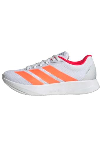 Image of adidas Women's Duramo RC2 Running Shoes, FTWR White/Lucid Orange/Lucid red, 7.5 UK