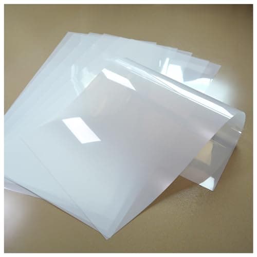 Image of ZHluja Mylar Blank Stencil Sheet for stencil cutting,Craft Translucent 12 x 24 inch 10 Sheets 7.5 mil Acetate Template Material (10 sheets, 7.5mil)