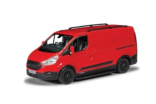 Image of Corgi Diecast Model Cars - VA15102 Ford Transit Custom Trail, Race Red - Men & Women Souvenir Gifts from UK - Small Die Cast Toy Car Models for Ages 14+, Gift for Motor Enthusiasts